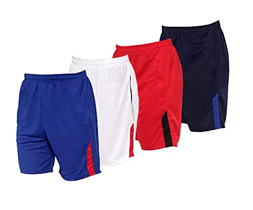 Image of Fort Worth Men's 4 Pack Gym Workout Shorts Quick Dry Bodybuilding Weightlifting Pants Training Running Jogger with Pockets