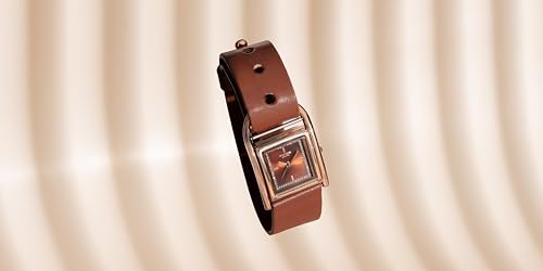 Image of Sonata Poze 6 Strokes and Stroll Quartz Brown Round Dial Women's Watch | Leather Strap Material | Watches for Women Analog - SP80132WL02