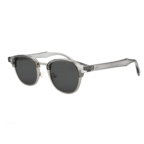 Image of Onrtry Classic Polarized Sunglasses for Men Women Semi-Rimless Frame Sun Glasses Fashion Retro Designer Shades
