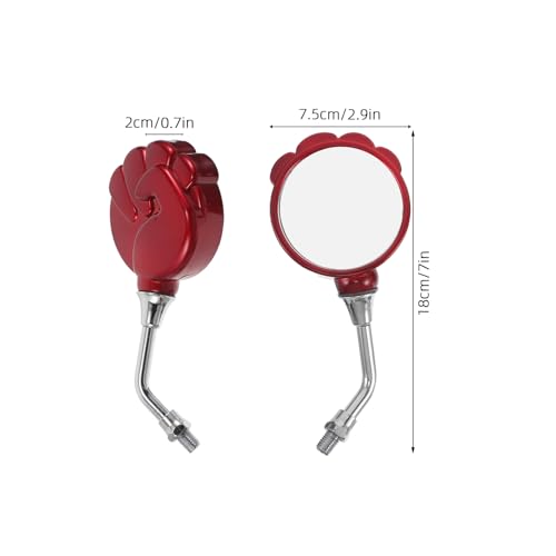 Retrovisores de moto resistentes a la intemperie ajustables M10 2