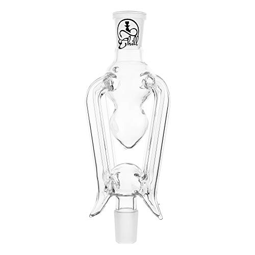 Shisha Molassefänger Glas 4 Arm Drop Clear Durchsichtig 18/8 Schliff