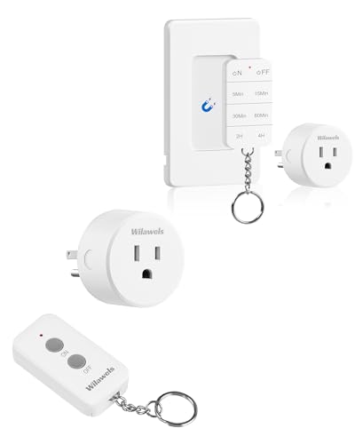 Remote Control Outlet Plug and Indoor Outlet Timer with Remote Bundle, for Lamp, Light W11RC1106-W13RC1106 image 5
