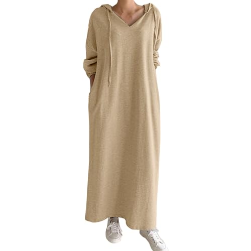 Robe pull femme pour l'automne et le bureau au style fluide