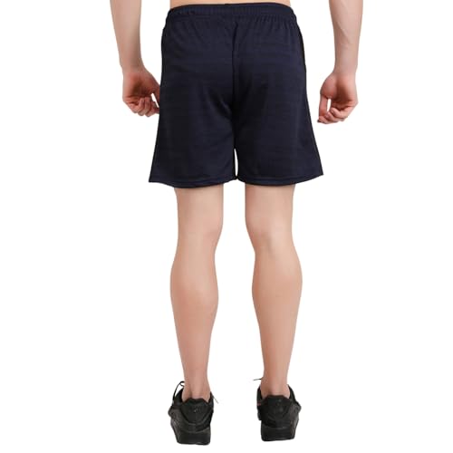 Image of NINQ Mens 2 Pack Polyester Yoga Short Men Summer Running Gym Sports Shorts with Pockets Shorts for Men (in, Alpha, M, Regular, Black)