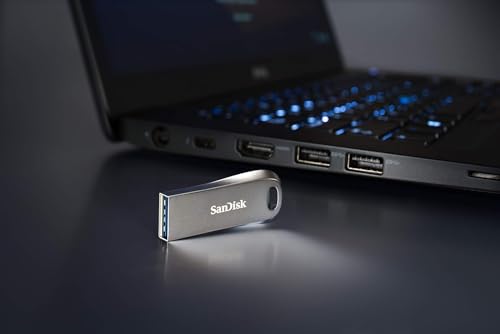 Image of SanDisk Ultra Luxe 64GB, USB 3.2 Gen 1, Flash Drive, Upto 150MB /s R, Pendrive, Metal, 5Y Warranty (SDCZ74-064G-I35)