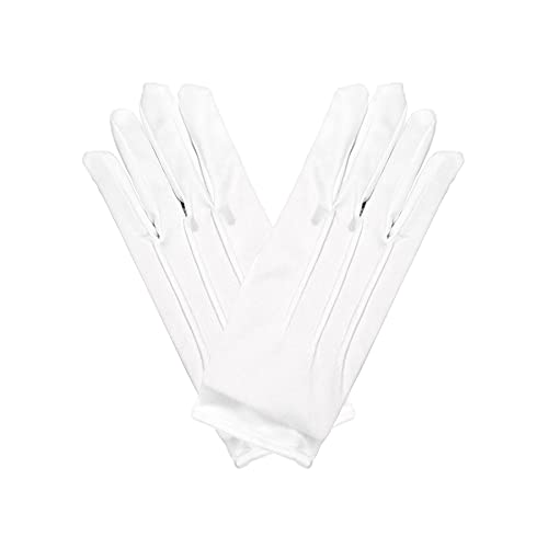 Beistle Deluxe Theatrical Gloves 1 Pair Awards Night Party Supplies Costume Accessory White