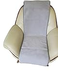 Kurzflor 11mm Alpenwolle Sesselschoner Island grau 50x180cm Überwurf Läufer Sitzauflage Sesselauflage