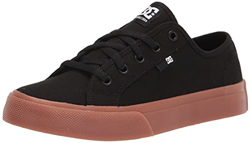 Dc Boy's Manual Youth Skate Shoe, Black/Gum, 3 Big Kid #TOP23