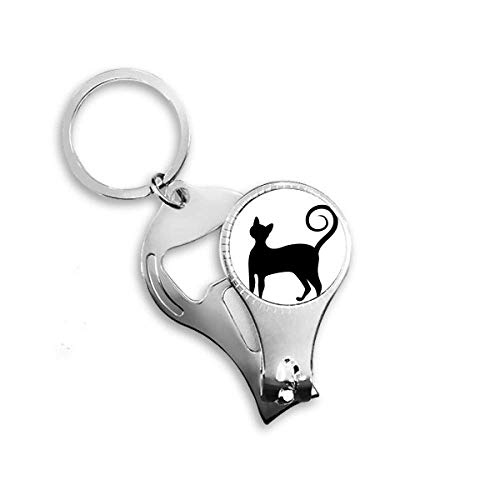 Pince à ongles chat noir motif animal coupe précise coupe-ongles design