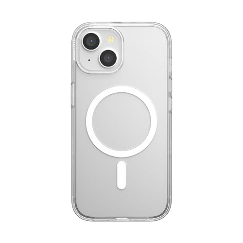 Funda iPhone 15 transparente para evitar caídas con sujeción cómoda MagSafe