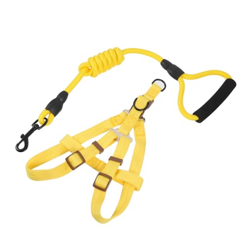 Yardwe 1Set Puppy Harness and Leash Durable Nylon Vest with Leash for Dogs for Training and Walking Lightweight and Sturdy Design