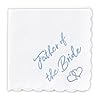 Wf gift wedding handkerchief 12 x 12 something blue for bride on wedding day mother of the bride gifts dad father of the brides gifts from daughter handkerchiefs  urban country home decor