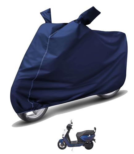 Image of Auto Hub Waterproof Scooty Cover Compatible with Ather Rizta Dustproof, UV Protection Two Wheeler Scooty Ather Rizta Cover - Blue