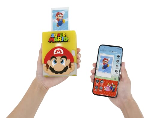 Image of Fujifilm Instax Mini Link 3 Super Mario Smartphone Printer (Printer + Silicone Case) | Bluetooth 5.1, Prints 2x3 Film, USB-C, ~15 Second and Print, ~100 Prints