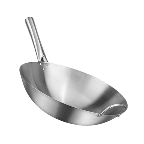 Wok Cocina Acero Inoxidable Antiadherente Redondo miniatura 1