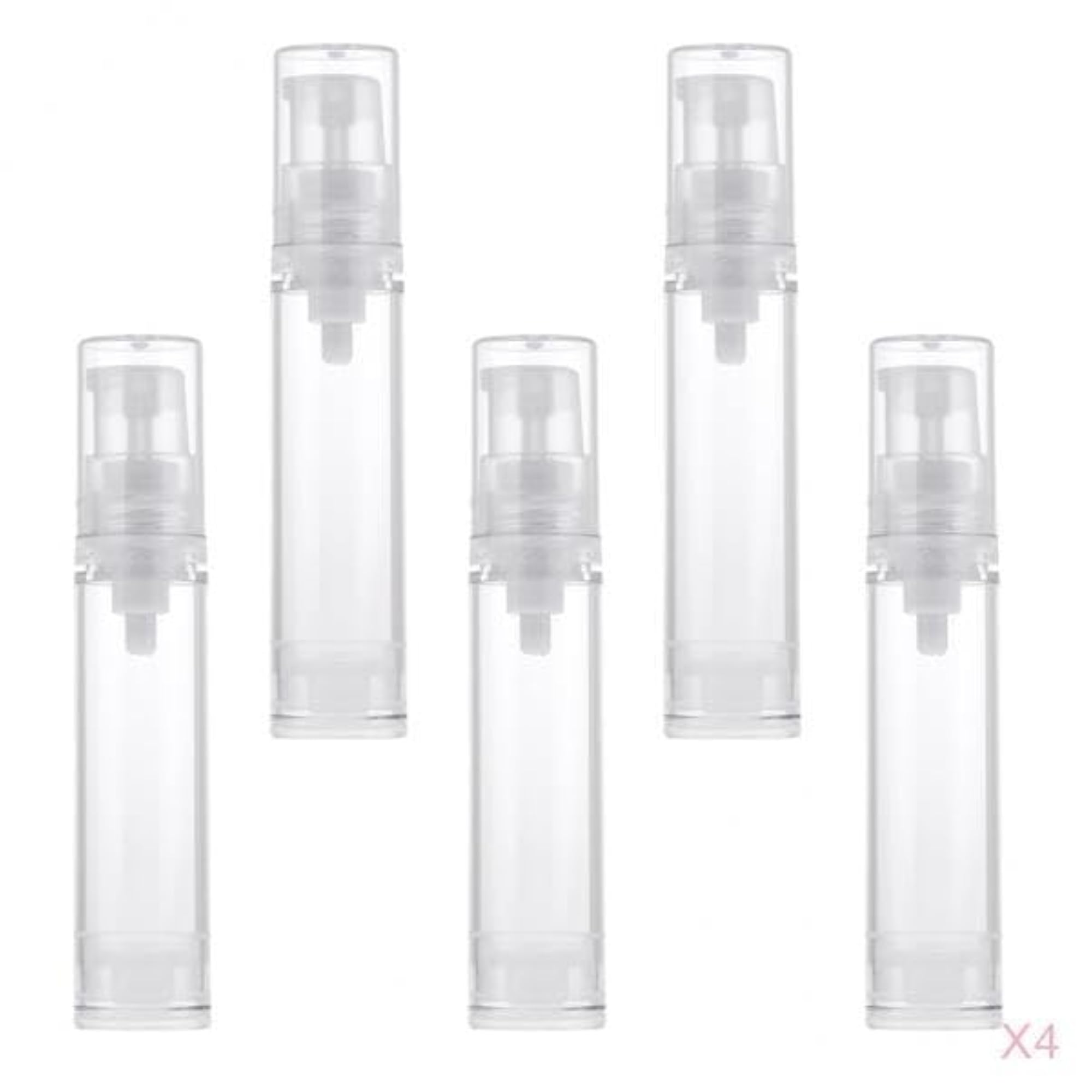 20pc Refillable Airless Pump Makeup Cream Lotion Bottle Set