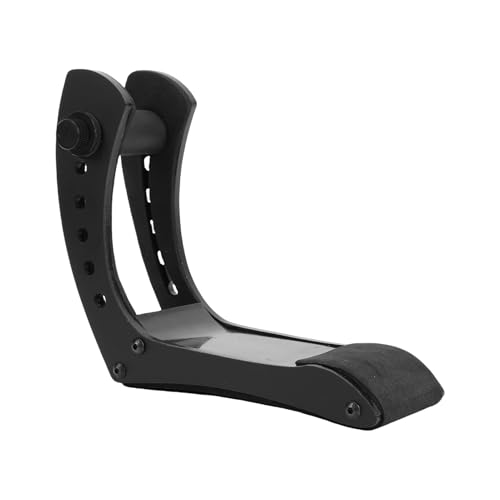 Support de guitare électrique ergonomique noir réglable 6 positions pour jambe