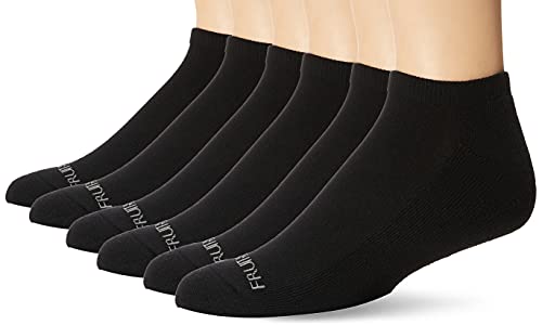 Fruit of the Loom Men's 6 Pair Pack Casual Cushioned Socks