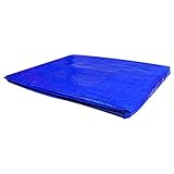 Color: Azul, Material: Polietileno, Tamaño aproximado: 4 x 5 m (alto x ancho), Incluye ojales metalicos cada metro. 80 gr, Totalmente impermeable, Especial para exteriores.