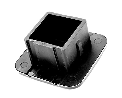 Mull Usa Flag Metal Hitch Cover Plug (Fits 2" Receiver, Black With Thin Blue Line) #TOP4