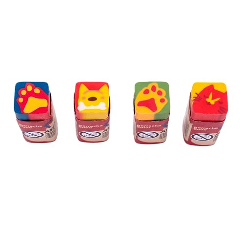 Borracha Cubo Decorada Pets Caixa C/32 Und Leo&leo