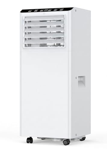 3- in- 1 Mobile Klimagerät 9000 BTU- Kühlung, Entfeuchtung & Ventilation- Energiesparend, Leise, LED- Display, 2 Ventilationsstufen, Timer, Fernbedienung, Fenster- Kit, Für bis 40 m², R290 K