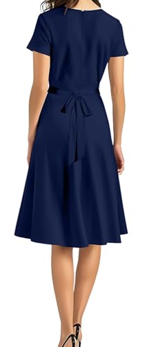 Image of DinyIn Women's 2025 Summer Short Sleeve Casual Dresses