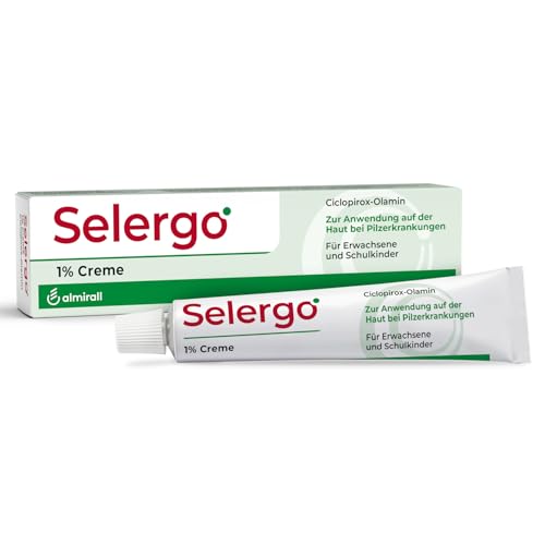 Selergo 1% Creme bei Pilzerkrankungen der Haut und Fußpilz mit Breitband-Antimykotikum für Erwachsene und Schulkinder (ab 6 Jahren) 20 g