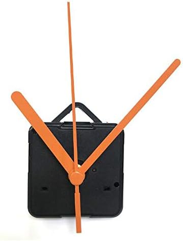 Clock Parts & Accessories 1 Set 12mm Shaft Silent Clock Colorful Hands Quartz Wall Clock Mechanism Movement Repair Replacement Part - (Color: Orange)