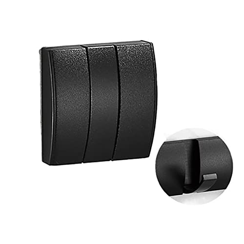 Perchero para ropa montado en la pared ganchos negro plegable de 14.5 cm