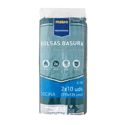 Bolsas de basura, Comunidad 115x135 G-150 10 servicios Negra MPRO Cover