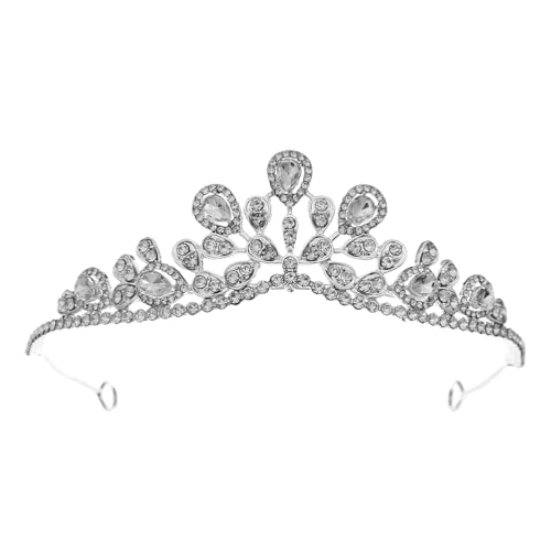FRCOLOR �o���b�N�w�b�h�o���h wedding bride �p�[�e�B�[ crown party �E�F�f�B���O�N���E�� �ԉł̂��߂̌������̃w�b�h�s�[�X ���C���X�g�[���A���� Silver