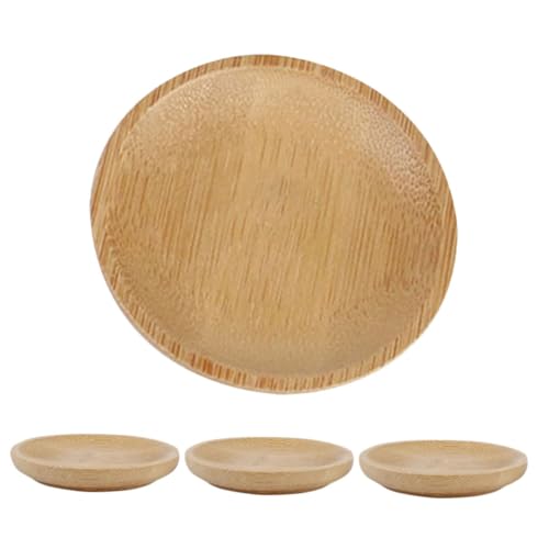 Garneck 4pcs Creative Small Plate Sushi Soy Dipping Bowl Olive Oil Dipping Dishes Appetizers Bowl Round Dip Dish Dipping Bowl Plate Sauce Cups Soy Sauce Bowls Sauce Dish re-usable