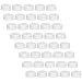 40 White Plastic Bottle Caps with Tamper Evident Lids for 4, 8, 12, 16 and 32 oz Empty Plastic Bottles
