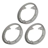 motoparty for Polaris Slingshot Wheel Rings DYI Kit for LED's RAW Aluminum Powdercoated (Gray,3 PCS)