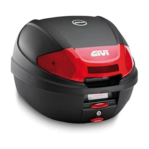 Givi E300N2 Monolock Baúl con Cierre Nuevo con Placa Negro Mate, Carga Máxima 3 Kg