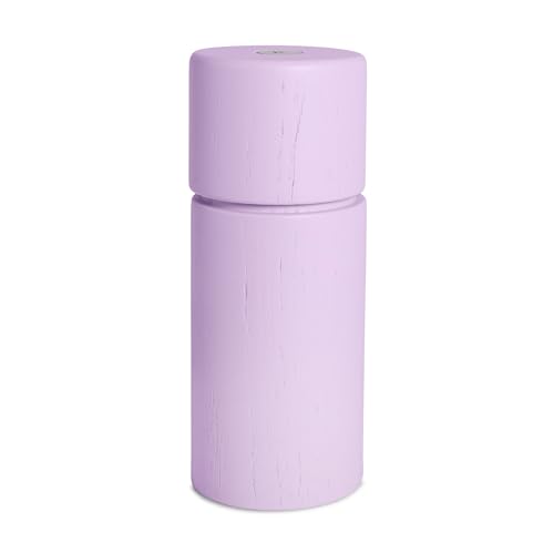 Crushgrind Bergen Gewürzmühle aus Holz mit Keramikmahlwerk | Salz und Pfeffermühle mit verstellbaren Mahlgrad | Kräutermühle aus hochwertigen, nachhaltigen Materialien (Purple Lilac)