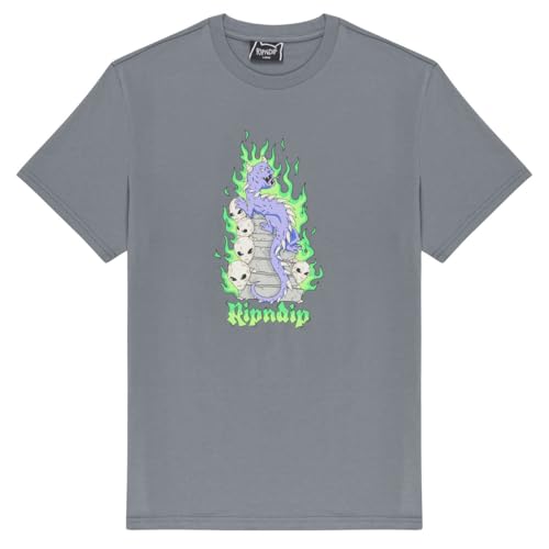 RIPNDIP Camiseta Horntail - Carbón, Carbón vegetal, Large
