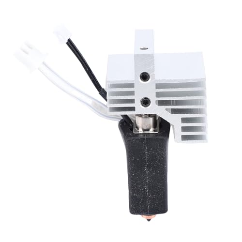 YWBL-WH Kit de Hotend de Cerámica, Extrusora de Impresora 3D, Cabezal de Impresión con Calentador de Extremo Caliente con Boquilla Bimetálica de Acero Endurecido de Latón de 0,4 Mm,