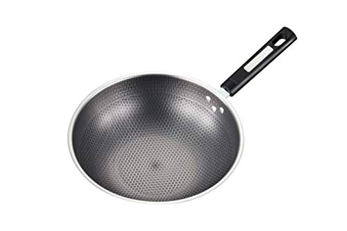 Wok antiadherente de acero inoxidable 13.5 pulgadas miniatura 3