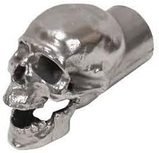 Hammered Aluminum Skull Exhaust Tip - 3", 2.5" or 2" (3 Inch)
