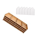 WRITWAA Vassoio Organizer per Strumenti Arte Diamantata Multi-Scomparti Slot per Ricamo Diamante Perdiamanti Colorati Gioielli Perline e Te