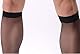 ADESUGATA Strümpfe Herren Business Socken Elastische Strümpfe Für Männer Antimikrobiell, geruchshemmend, schweißabsorbierend, schnelltrocknend, sexy, transparent, schwarz, 3er Set.