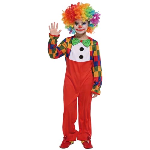 Genérico Disfraz Payaso Niño Atuendo Infantil Por Corte Para Niños Vestido Elegante Temático Para Jóvenes Asistentes Juego De Rol Cómodo De 3 A 14 Años