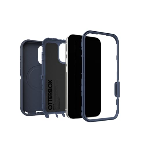 Image of OtterBox iPhone 17 Defender Pro Series Case - Blue Sentiment - Tough, Rugged & Durable iPhone Case, Snaps on MagSafe