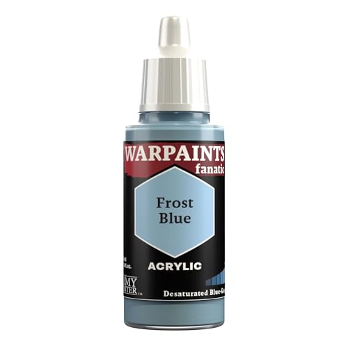 The Army Painter, Warpaints Fanatic Frost Blue Single Acrylics, Miniature Hobby Painting, Quality Paint for Miniature Wargaming