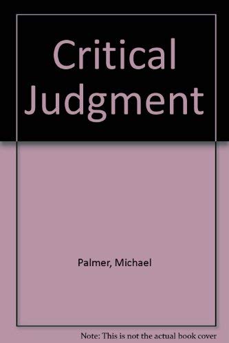 Critical Judgment 0606154949 Book Cover