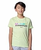[アンダーアーマー] UA SPEED STRIDE BRANDED LOGO SHORT SLEEVE T-SHIRT 6012493(391) フェードグリーンブラック XS
