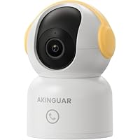 4K/8MP Caméra Surveillance WiFi Intérieure, 2,4G/5GHz 360° IP