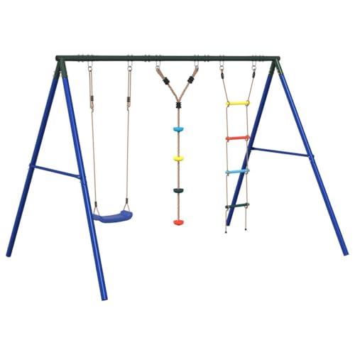 Kangmusi 3283595 - Juego de columpio con asiento de cuerda y columpio, multicolor